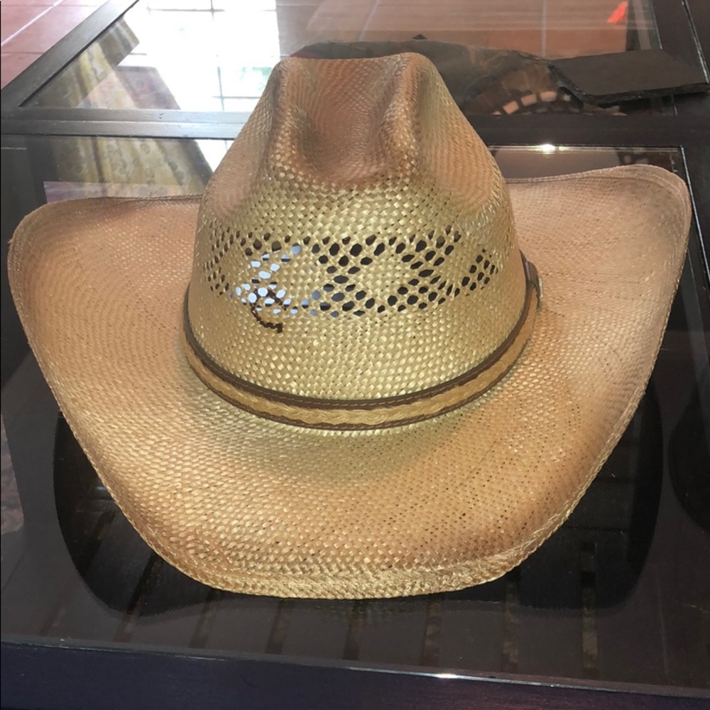 Charlie one horse men’s straw cowboy hat. S- large